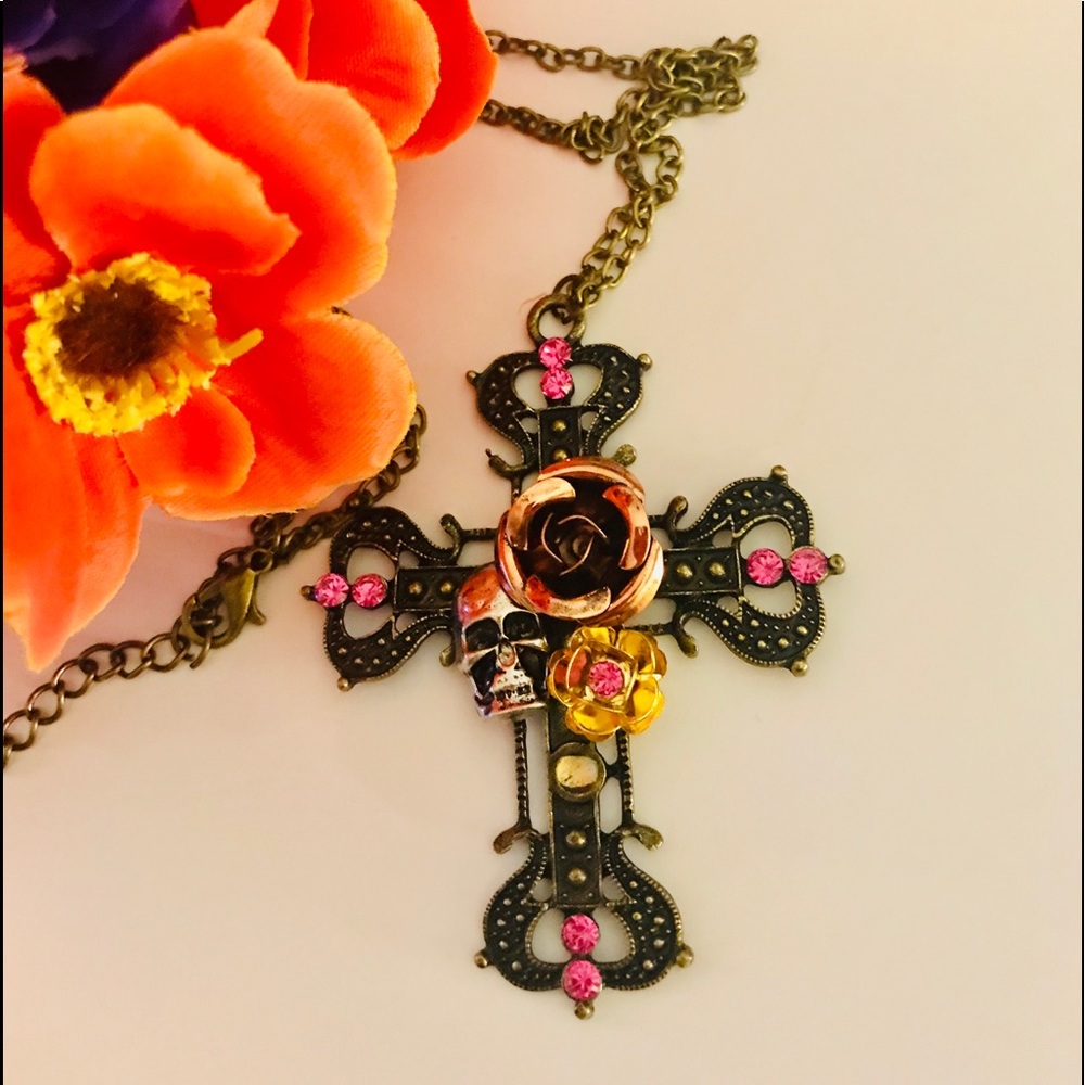 Skull Cross Necklace